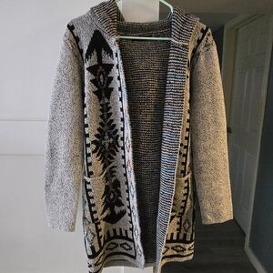 Patterned Knit Cardigan